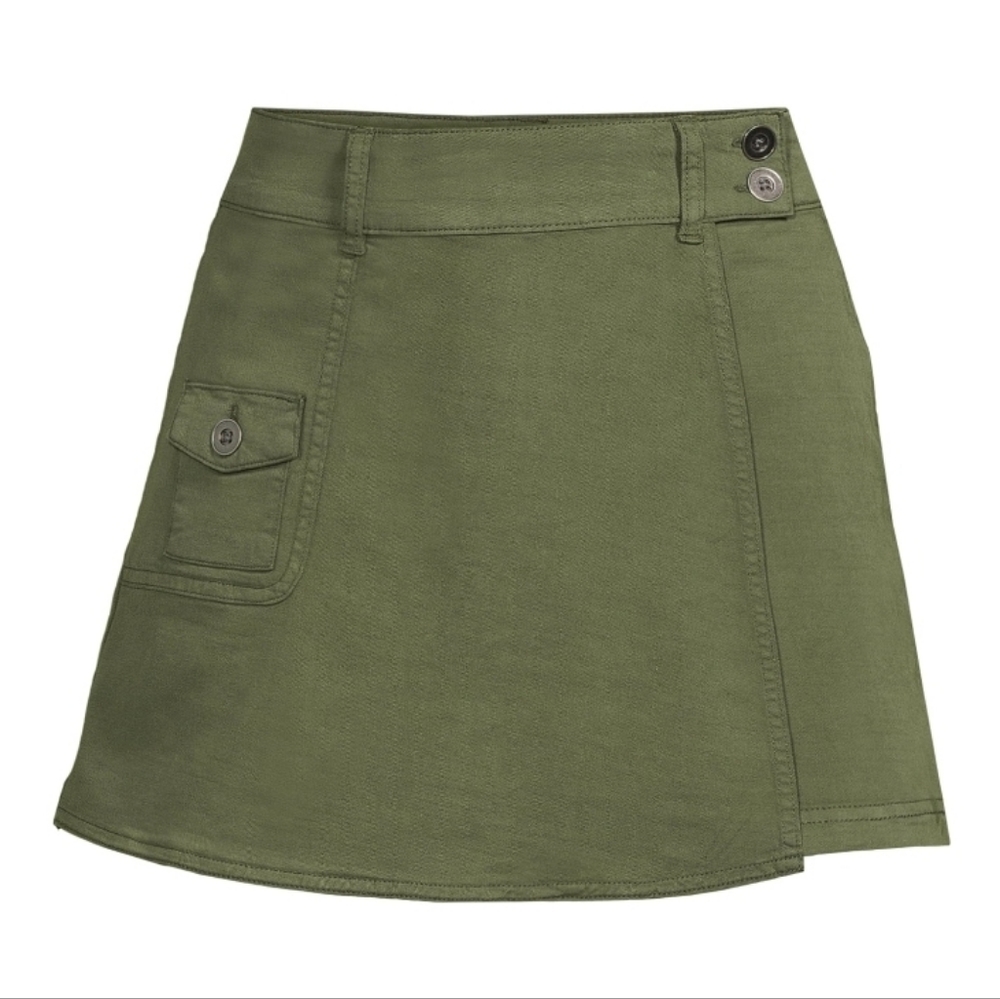 NWT Time And Tru Women's Utility Skort Size 16 Green - Picture 4 of 12